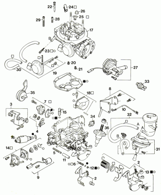 Schemat ideowy Pierburg 2E3